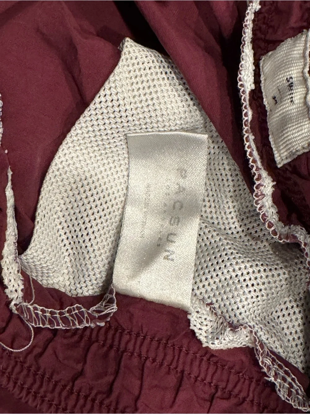 Pacsun‎ Swim Trunks Shorts No Mesh Liner Men's Maroon Burgundy Size Medium Beach
